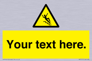 Custom Slippery Stairs Sign